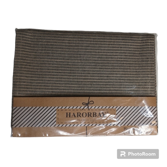 Harborbay Placemats Hudson Lign Gray Set Of 4 New in Packaging - Picture 1 of 8